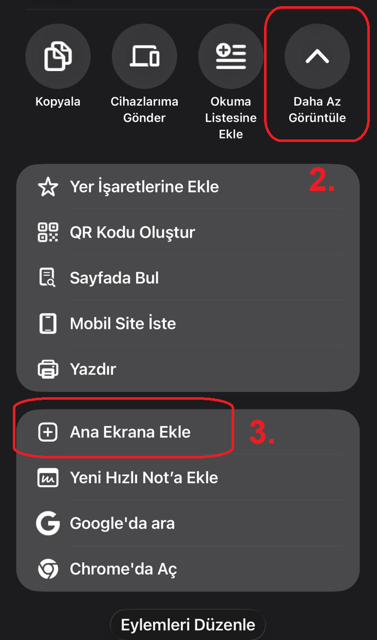 Chrome Adım 2