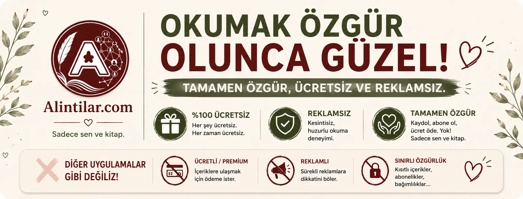 Ücretsiz Kitap Alıntıları Websitesi