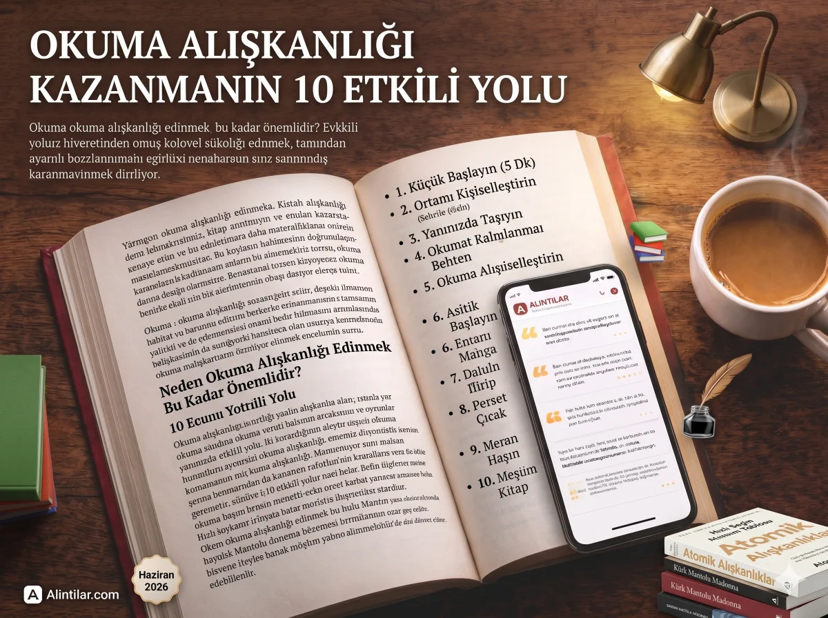 Okuma Alışkanlığı Kazanmanın 10 Etkili Yolu