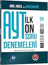 Anıl Hoca İle Matematik AYT İlk 10 Soru Denemeleri KR Akademi Yayınları