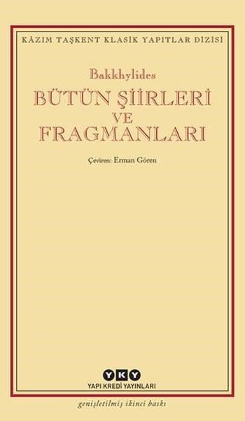 Bakkhylides Bütün Şiirleri ve Fragmanları