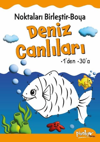 Noktaları Birleştir Boya Deniz Canlıları 1den 30a