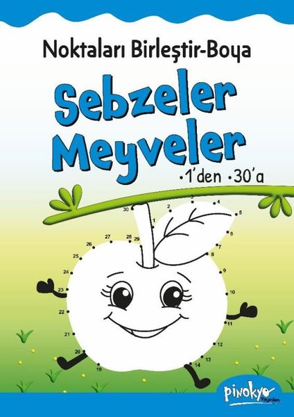 Noktaları Birleştir Boya Sebzeler Meyveler 1den 30a