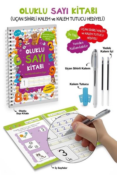 Oluklu Sayı Kitabı (3+ Yaş)